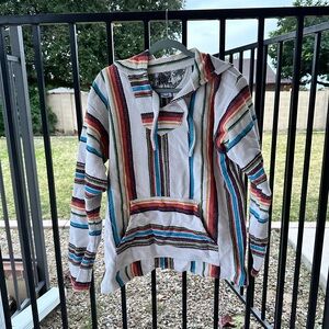 Multicolor Striped Baja Hoodie